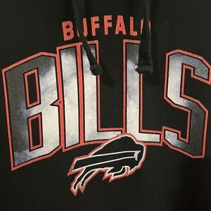 Mens NFL Buffalo Bills Black and Red Hoodie